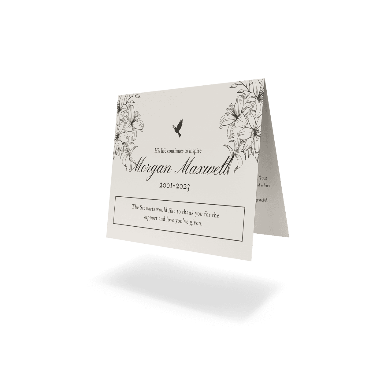 Funeral Thank You Cards