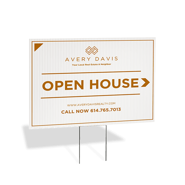Open House Yard Signs